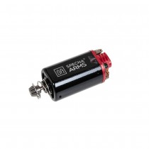 Specna Arms Dark Matter Super High Torque Motor (Short; 33K), Motors are the drivetrain of your airsoft electric gun - when you pull the trigger, your battery sends the current to your motor, which spools up and cycles the gears to fire